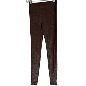 NEW Skims Brown Cocoa XS Shimmer Leggings